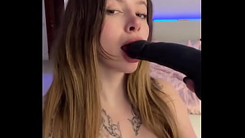 Adrianna savu indulges in a big black cock munching on it as if it were a tasty ice splooge cone her hot licked dt leaves nothing to be desired adrianna savu's luscious lips wrap around a fat dark hued dildo driving you
