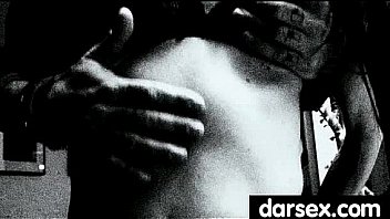 Gorgous babe in stockings tasiting a dick 8