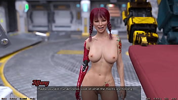 Stranded in space #140 threesome with hot red head and busty pregnant milf