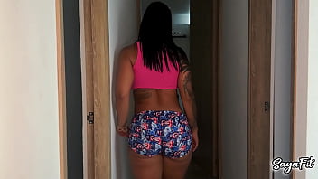 I fuck my stepdad with my big ass anal while my stepmom is in the shower sayafit