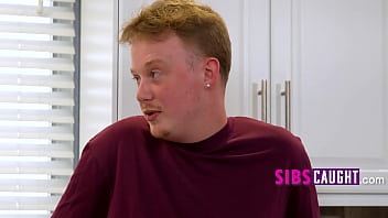 Step dad caught step bro licking cake of my