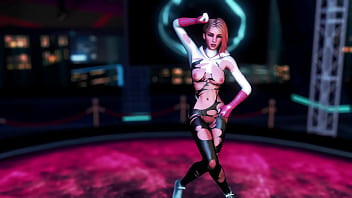 Cute naughty stacy gwen dance on the floor in torn suit to seduce spider man Cute naughty stacy gwen dance on the floor in torn suit to seduce spider man