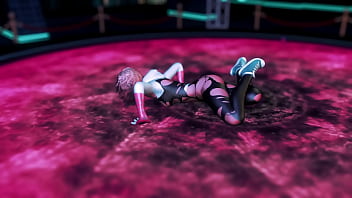 Cute naughty stacy gwen dance on the floor in torn suit to seduce spider man Cute naughty stacy gwen dance on the floor in torn suit to seduce spider man