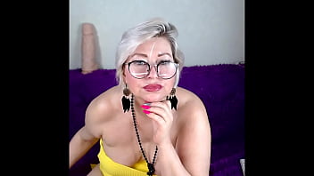Mature wife for sale 13 aimee hot milf aka aimeeparadise lascivious webcam huntress in a yellow dress