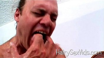 Hairypussy covered with cum