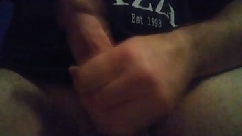 Blowing a load in bathroom