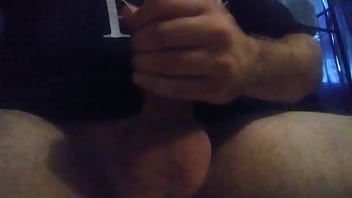 Blowing a load in bathroom