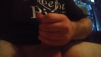 Blowing a load in bathroom