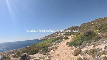 Goldenshowers by the sea