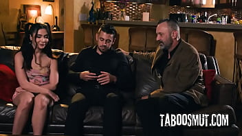 Bratty stepdaughter gets analed in front of stepdad