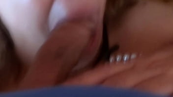 I passionately suck my stepson's big cock until he cums full of cum