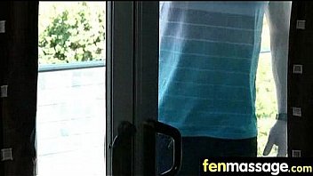 Teen massage gives stud happy ending 3