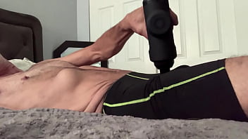 Clips From Solo Male Massaging Pelvis For Therapeutic Release thumbnail