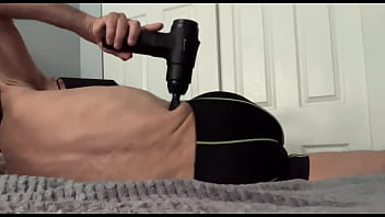 Clips from solo male massaging pelvis for therapeutic release