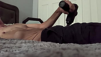 Clips from solo male massaging pelvis for therapeutic release