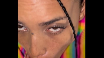 Fucking Blowjob From A Pretty Latin Fairy In A Rainbow Fishnet thumbnail