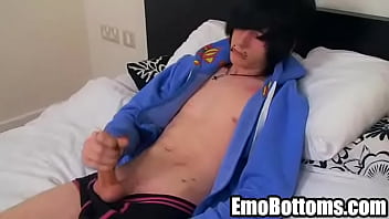 Emo Twink Josh Osbourne Tugging On His Hard Cock thumbnail