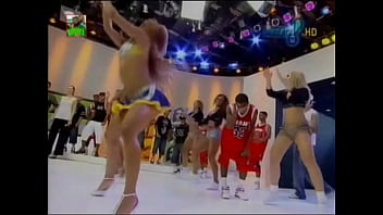 Dancing in miniskirts on television a cheerleader shows upskirt oops panty
