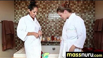 Slippery nuru massage for lucky dude 4