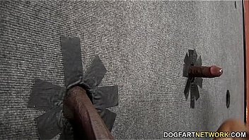 Natasha Vega Takes Black Cock Through Gloryhole thumbnail