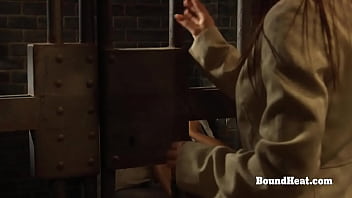 Sexy big butt lesbian slave fingering herself and touching naughty madame