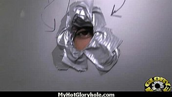 Gloryhole cock licking and sucking interracial 19