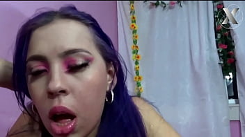 Exaggerated nasty throat fucking sarina session