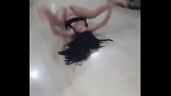 Hot latina stretching