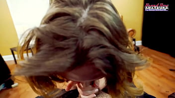 Skinny brunette nikki p sucks a cock to get her pussy fucked and jizzed