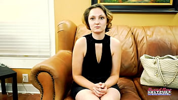 Skinny brunette nikki p sucks a cock to get her pussy fucked and jizzed