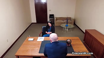 Abi james slides on head teachers dick in the office Abi james slides on head teachers dick in the office