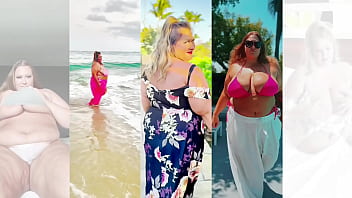 Playing with my holes trailer fat blonde bbw milf plays with ass pussy fat tits