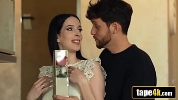 Desperate babe rides neighbor's bigger cock forgets hubby watching