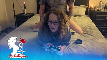 Freeuse gamer girl gets dogged and creampied part 2
