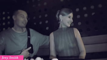 Jeny smith with a guy in a nightclub