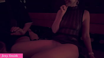 Jeny smith with a guy in a nightclub