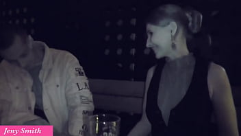 Jeny smith with a guy in a nightclub
