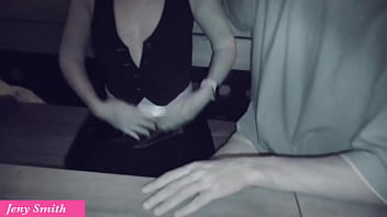 Jeny smith with a guy in a nightclub