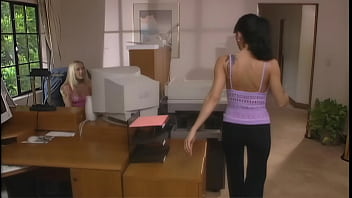 As always the boss deeply tests a new assistant at his luxury residence and certifies her competence by cumming on her belly