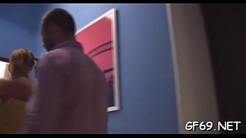 Hot three some fucking with young chick and two hunks