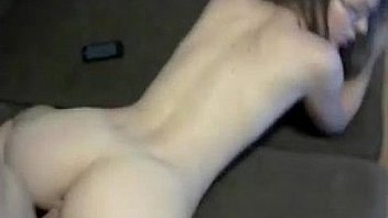 Gorgeous amateur girl with glasses gets fucked hard from behind