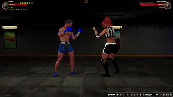 Cristiano vs polly nf3d mixed mma battle subway femdom