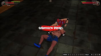 Cristiano vs polly nf3d mixed mma battle subway femdom