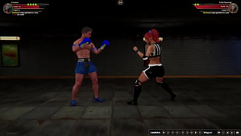 Cristiano vs polly nf3d mixed mma battle subway femdom