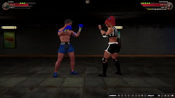 Cristiano vs polly nf3d mixed mma battle subway femdom