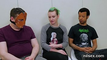 Insane bitch gets her fuckholes stretched and thoroughly poked