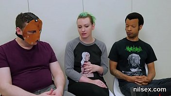 Insane bitch gets her fuckholes stretched and thoroughly poked