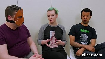 Insane bitch gets her fuckholes stretched and thoroughly poked