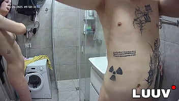 Luuv tattooed alice and lucien film their morning bathroom routine for subscribers keeping the reality show rules