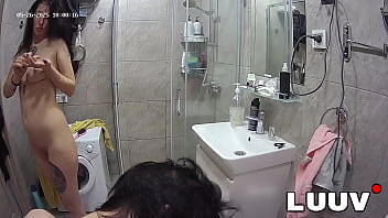 Luuv tattooed alice and lucien film their morning bathroom routine for subscribers keeping the reality show rules